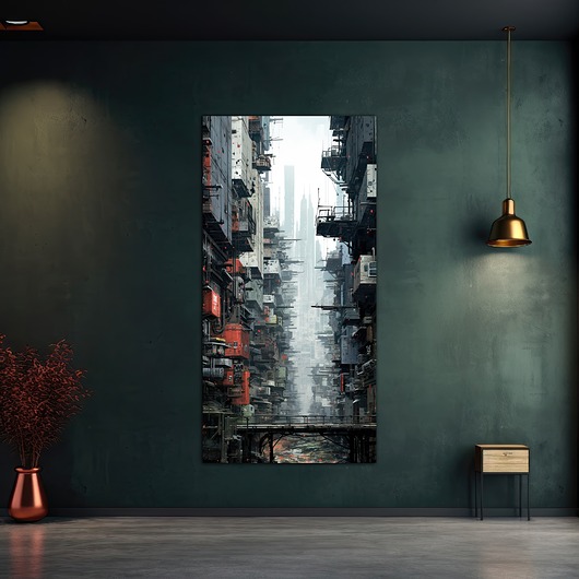 plakaty Futurystyczna Japonia, Cyberpunk - Plakat - Loft, Minimalizm