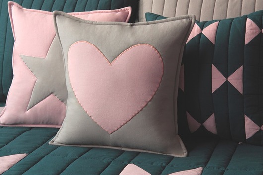 Poszewka serce FONO 40x40cm patchwork house