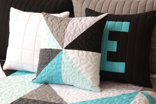 Poszewka |DEMA| 40x40cm patchwork house