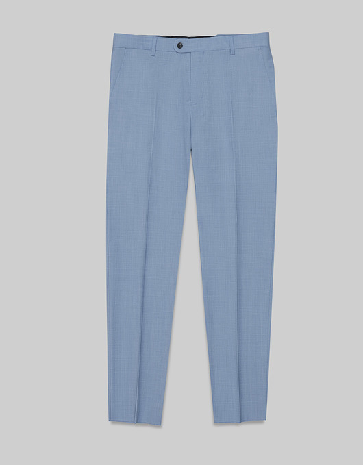 spodnie męskie Spodnie do zestawu bairo błękitne slim fit