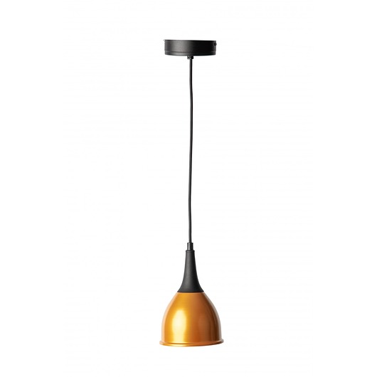 Lampa wisząca Monic 1 Gold, stożek, 117x14,5cm Home Design