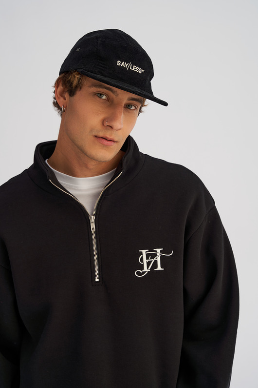 czapki i kapelusze męskie Czapka sztruksowa CAMPER czarna