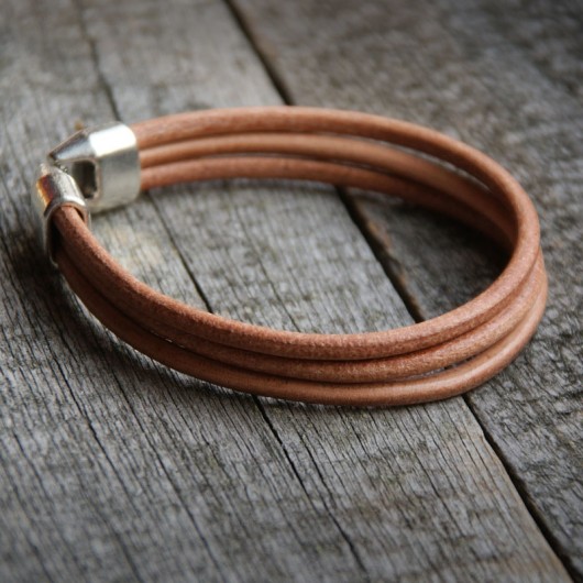 męska bransoletka : SKÓRA : pure leather kaktusia