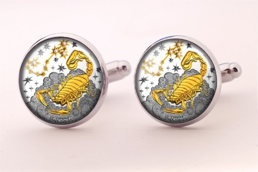 Spinki do mankietów Skorpion znak zodiaku EGGinEGG
