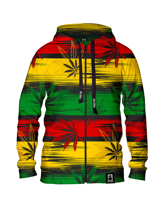 bluzy męskie Męska Bluza Expres Zamek DR.CROW Ganja