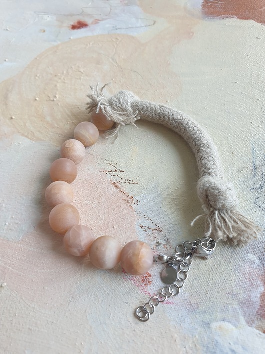 bransoletki z kamieni naturalnych Bransoletka WĘZŁY kamień słoneczny