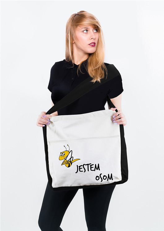 Torba bawełniana z kieszenią- Jestem osom AllbagAllprints