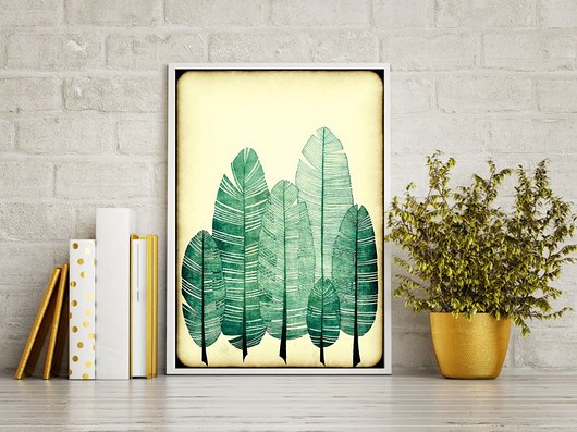 grafiki i ilustracje Piórka 50x70cm