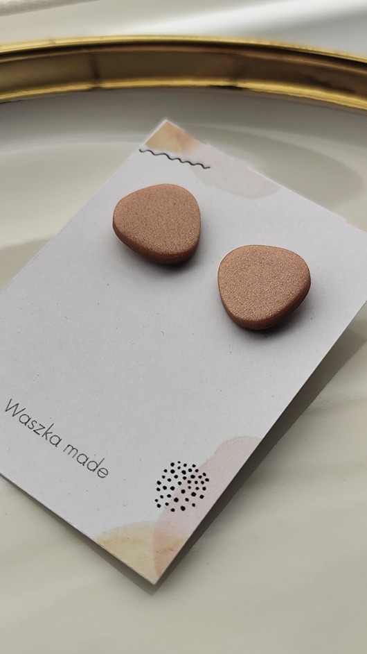 kolczyki z masy plastycznej Kolczyki b mocca mouse