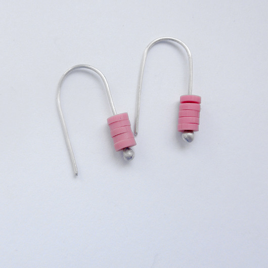 kolczyki z kamieniami Kolczyki OKRĄG