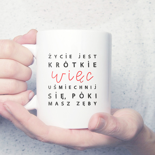 Uśmiechnij się kubek ONE MUG A DAY