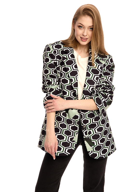 marynarki damskie Marynarka Airone Oversize Black - Pracowni FIO