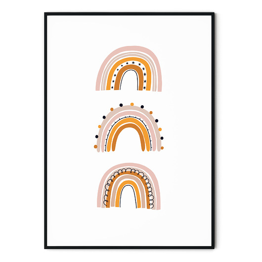 Plakat dla dzieci Tęcza no. 2 myscandi