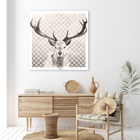 obrazy Nowoczesny obraz z jeleniem
