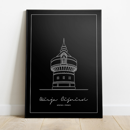 Plakat Architektura - Bydgoszcz - Wieża Ciśnień Peszkowski Graphic