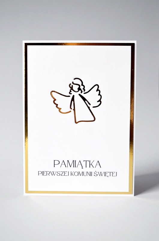 kartki scrapbooking Elegancka Kartka Komunijna: Kartka Okolicznościowa