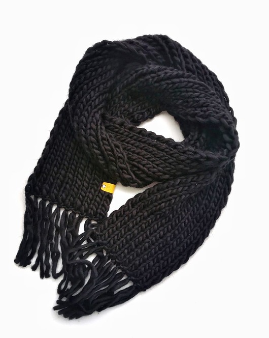 szale damskie WOOLY długi wełniany szal- kolor do wyboru