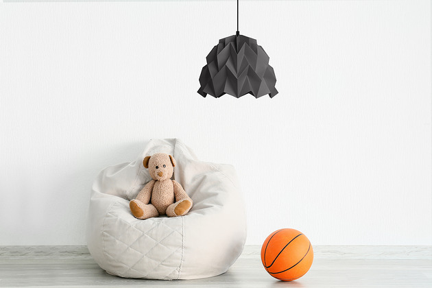 lampy wiszące Lampa wisząca origami ICEBERG S antracytowa