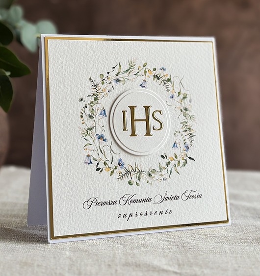 zaproszenia na komunię Zaproszenia na komunię, wzór 55D