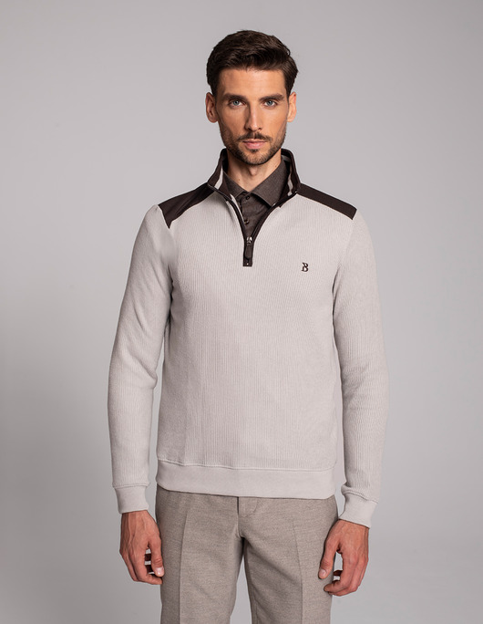 bluzy męskie Bluza męska imola szary