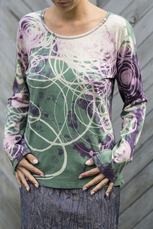 bluzki z długim rękawem damskie Bluzka - T- shirt  Contrail