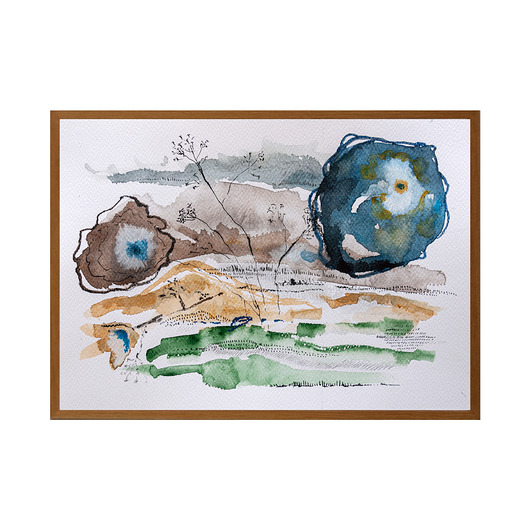 grafiki i ilustracje ORYGINAŁ. Akwarelowy ogród 14 - 20x30cm