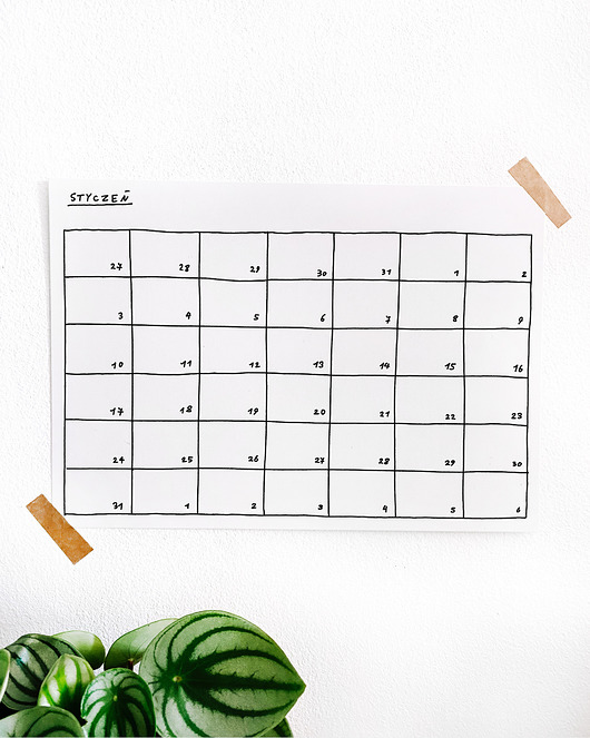 kalendarze i plannery Kalendarz minimalistyczny 2022