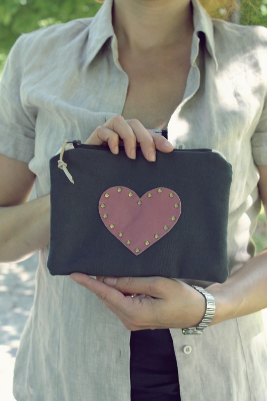 Gray Cotton & Leather MAY