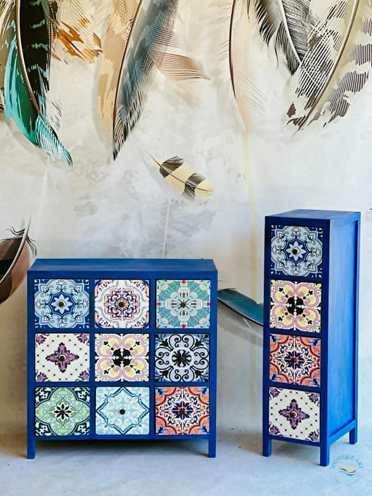komody Komoda, szafka kolorowa, styl boho, meble artystyczne, unikat, art.