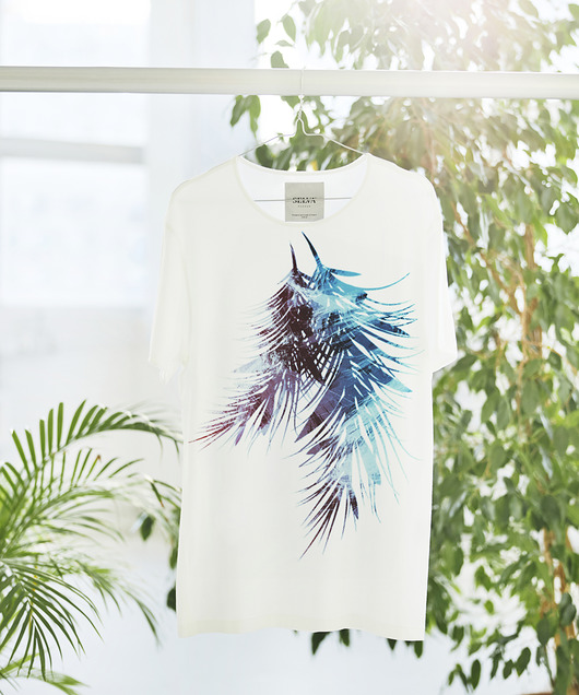 t-shirty męskie Aqua Leaves MAN T-shirt