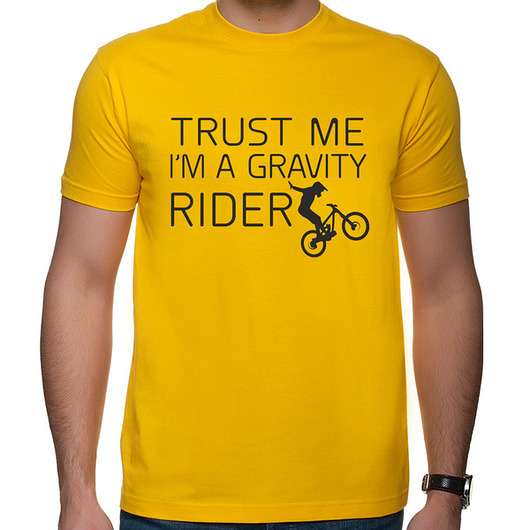 t-shirty męskie Koszulka T-SHIRT, Trust me i"m a gravity rider