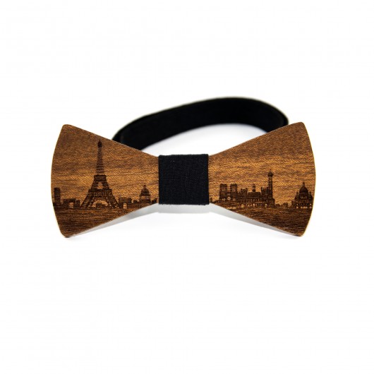 Muszka drewniana Paryż The Bow Bow Ties