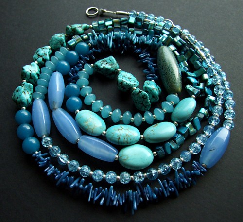 Blu blues - naszyjnik Buy or Die