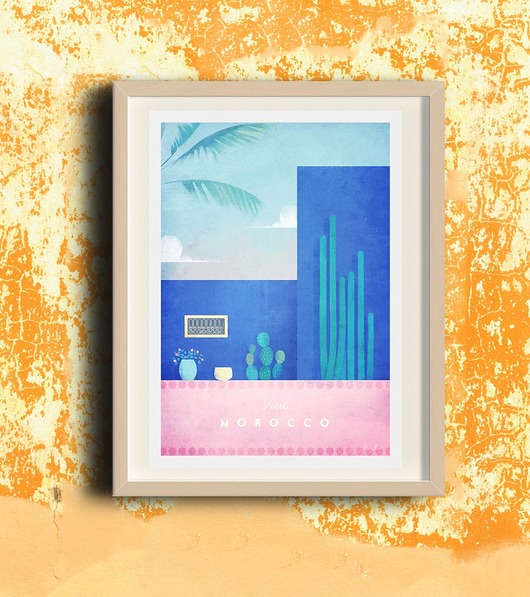 Maroko - vintage plakat  minimalmill