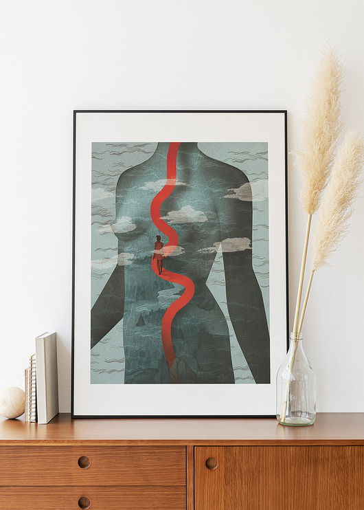 plakaty Plakat Rzeka
