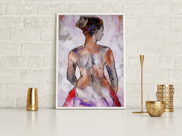 plakaty Akt M - plakat 50x70 cm