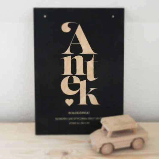 drewniana SKANDYNAWSKA METRYCZKA dla dziecka La Dolce Design