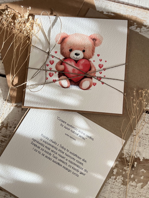 kartki scrapbooking Wyjątkowa ręcznie robiona kartka prezent na walentynki, walentynkowa - walent