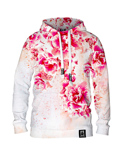 bluza z kapturem damska Damska Bluza z kapturem DR.CROW Beautiful Flowers