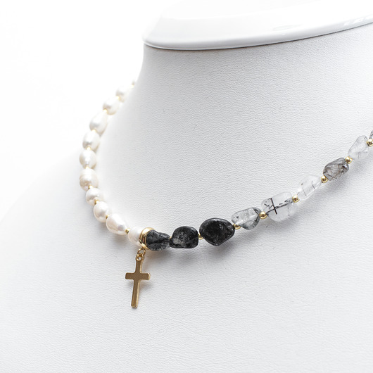 naszyjniki - inne Naszyjnik "Sanctum" - Światło i Refleksja