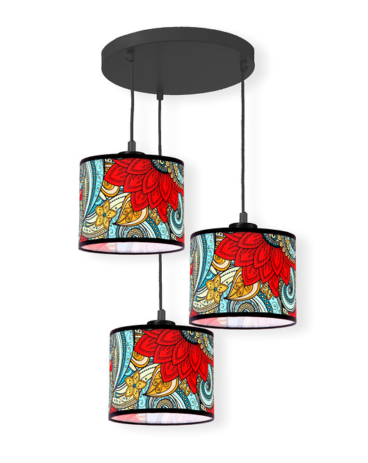 lampy wiszące Lampa Sufitowa Zwis Nowosc Abazur Kwiaty