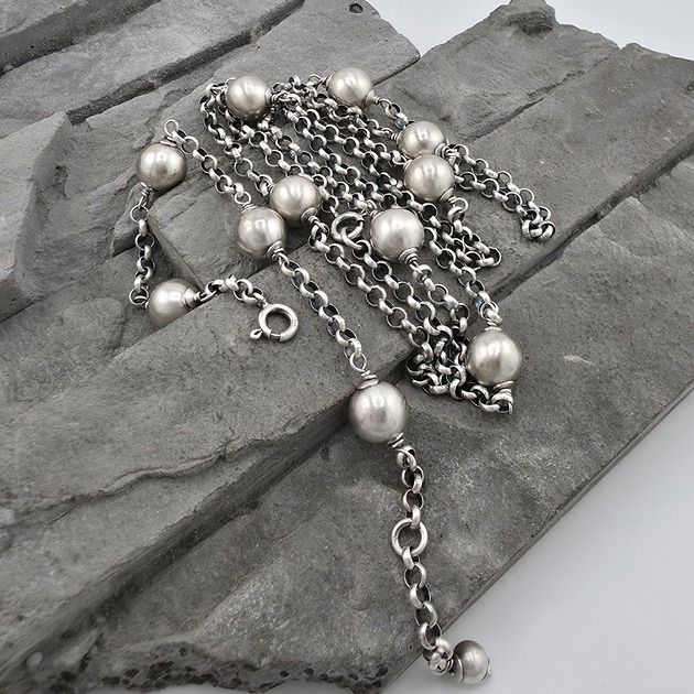 komplet biżuterii Komplet naszyjnik i bransoletka z kulami