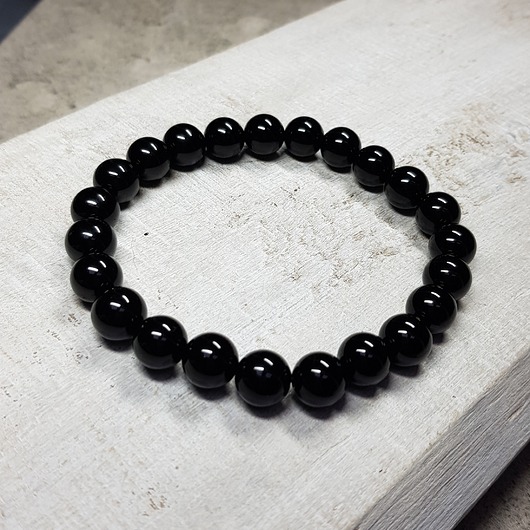 biżuteria męska Męska bransoletka mocy czarny onyks b11