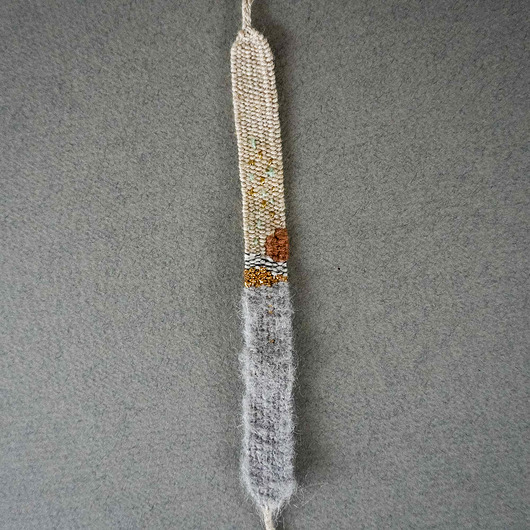 bransoletki na sznurku Bransoletka tkana na krośnie, w stylu marino