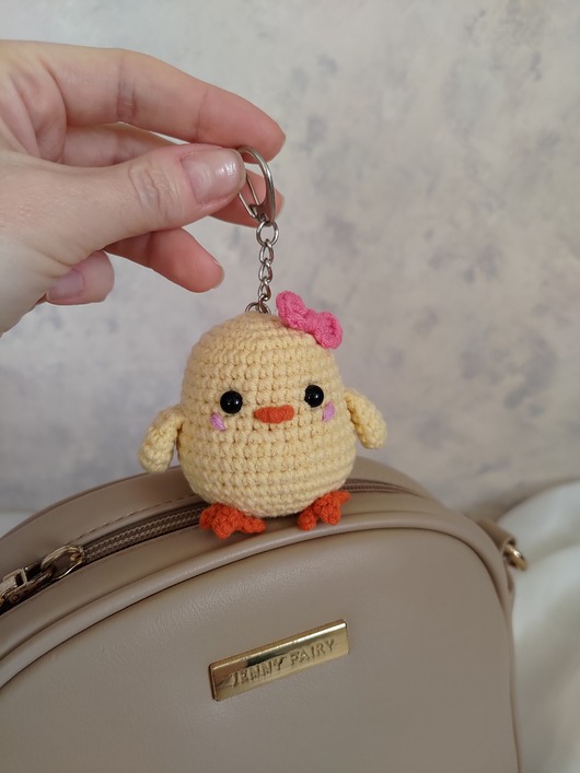 breloki Brelok mała kura, Brelok kurczaczek, Prezent dla dziecka