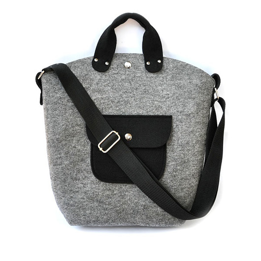 torby na ramię BiGGest BaG - vol.1 szaro-czarna