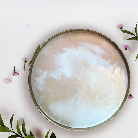 Taca dekoracyjna POWDER PINK Karolina Perchacz Design