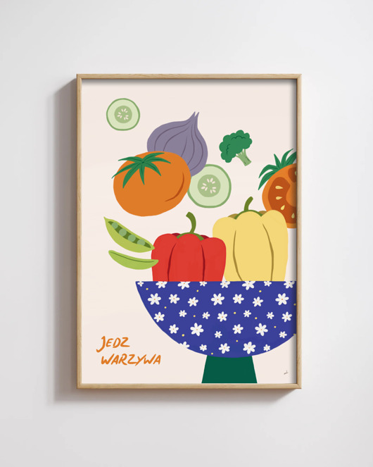 grafiki i ilustracje Jedz warzywa