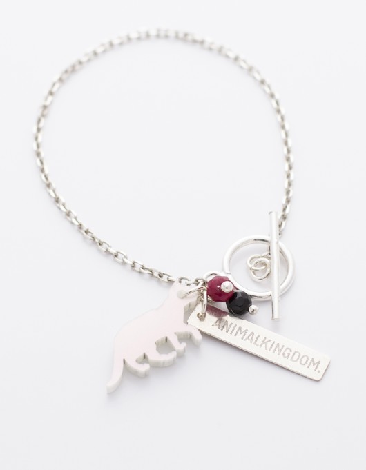 Bransoletka Animal Kingdom Silver z kotem ANIMALKINGDOM