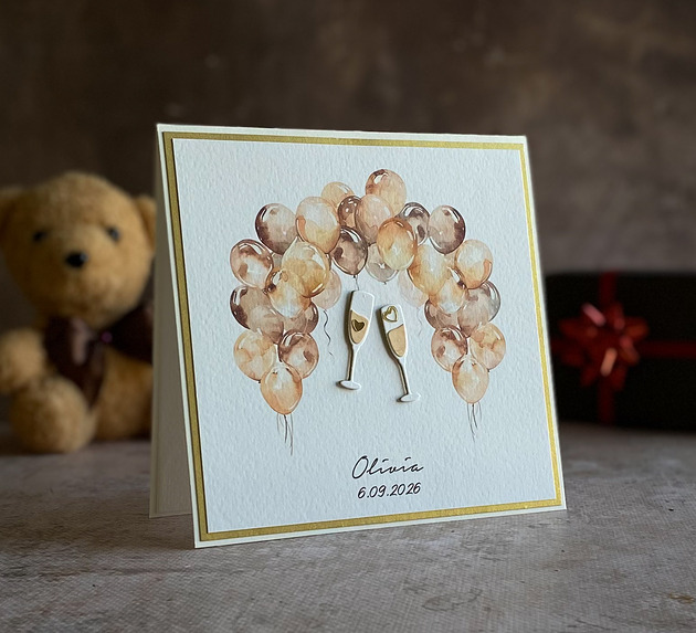 kartki scrapbooking Personalizowana kartka na 18 urodziny, BH 20b